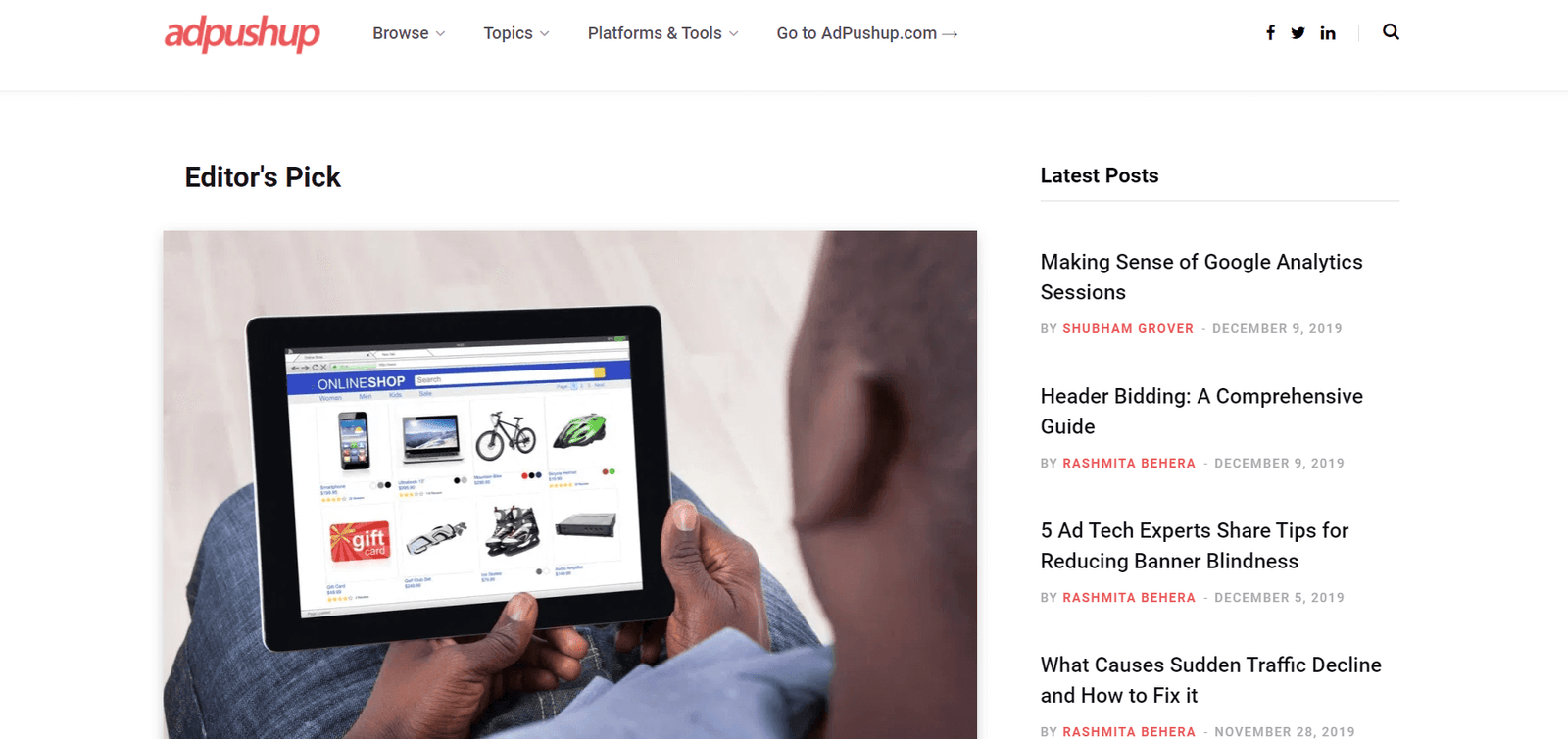 AdPushup digital advertising blog