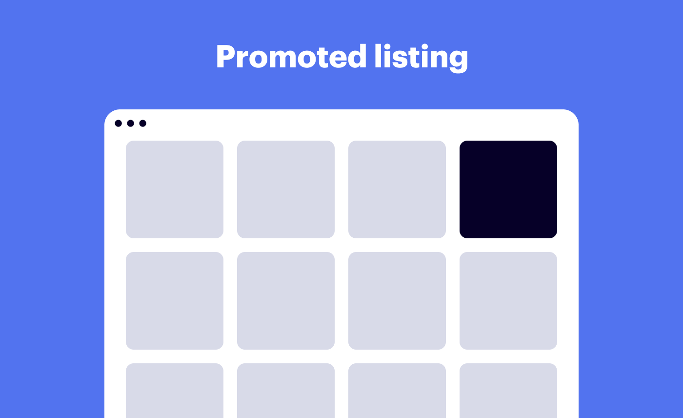 Promoted Listing Native Ad