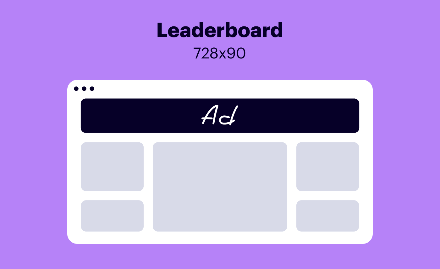Leaderboard Ad Size