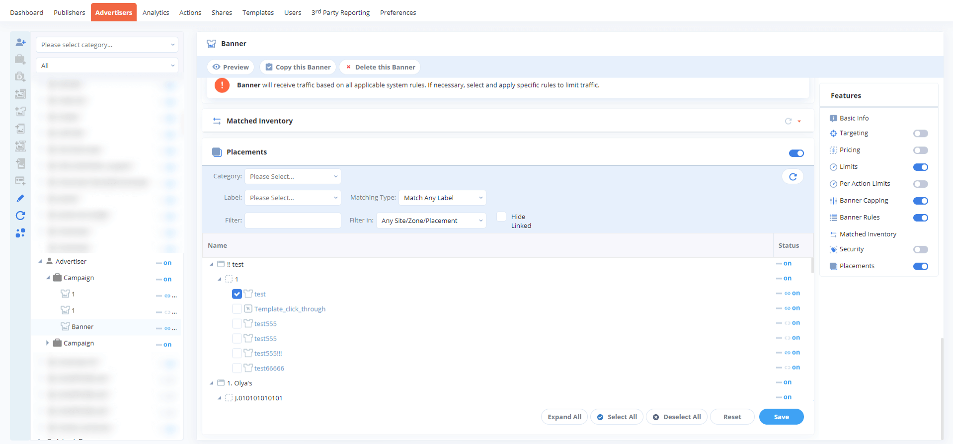 Analytics in a 3rd-party ad server