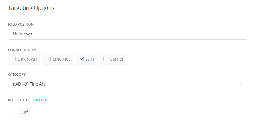 creative targeting options