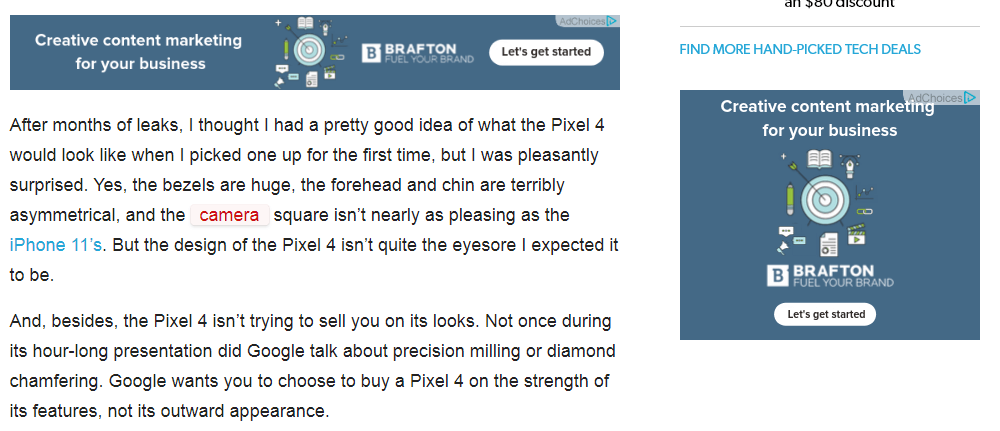 Example of bad programmatic advertising