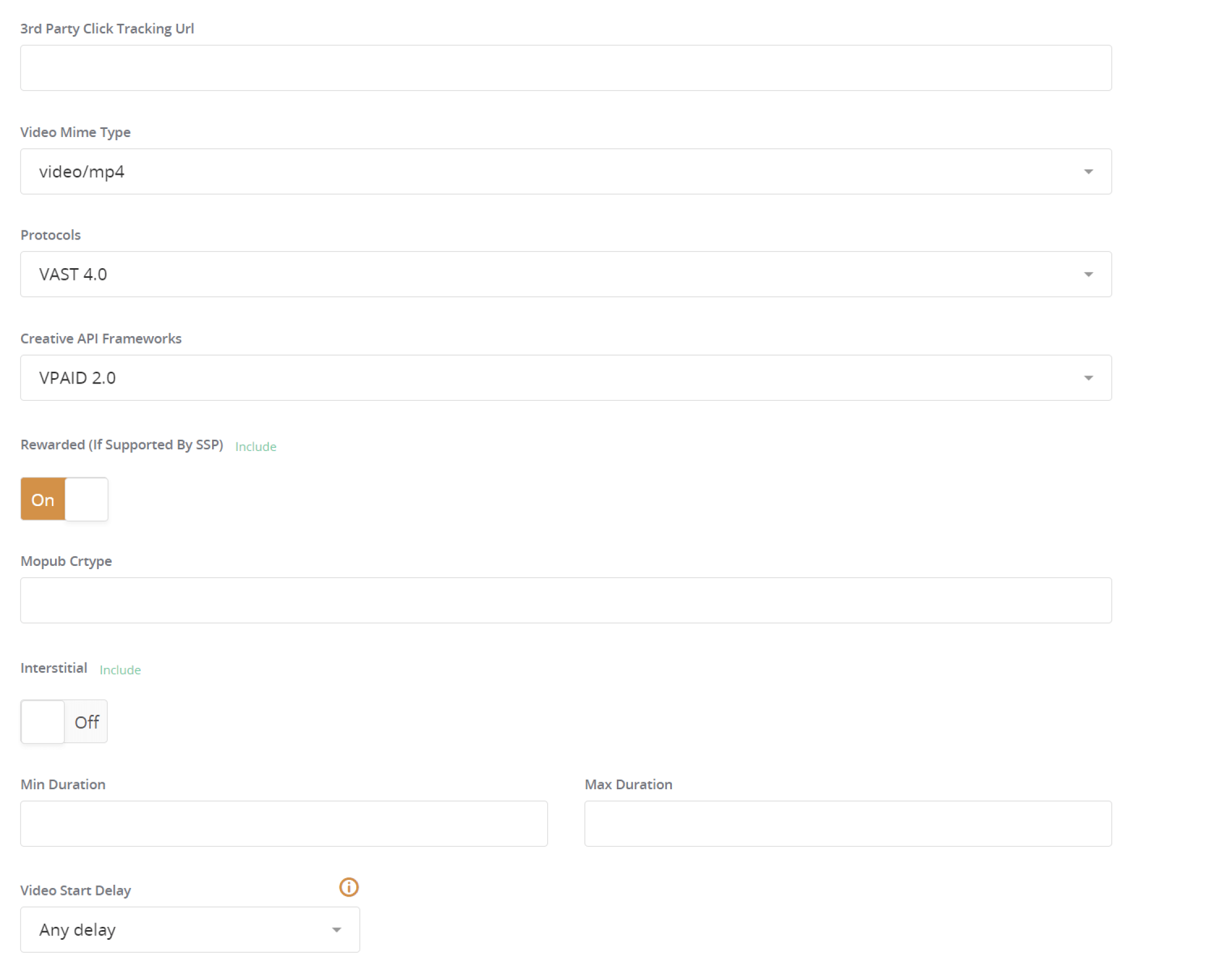 Set Up Additional Parameters